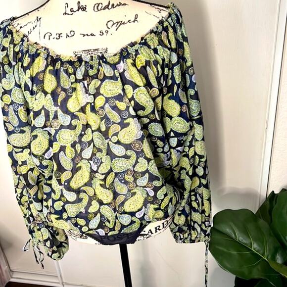 NEW! Free People Sundown Paisley Cotton Bodysuit Size Medium - Picture 7 of 12